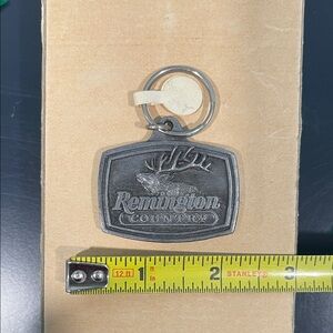 Remington Silver Deer Keychain